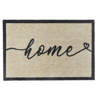 My Mat Nylon Indoor Pattern My Home 3 in Black | Size: 50 cm x 75 cm