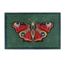 My Mat Washable Nylon Butterfly Indoor Mat | Size: 50 cm x 75 cm