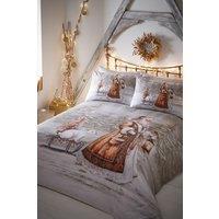 Portfolio Home Twilight Santa Duvet Cover Set | Size: Single