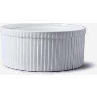 WM Bartleet & Sons Porcelain Souffle Dish 22cm in White