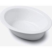 WM Bartleet & Sons Porcelain Oval Pie Dish 20cm in White