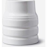 WM Bartleet & Sons Porcelain Churn Style Utensil Pot in White