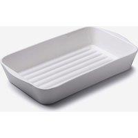 WM Bartleet & Sons Porcelain Rectangle Roasting Dish 34cm in White