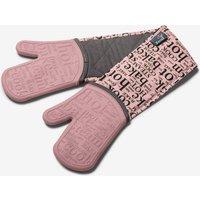 Zeal Steam Stop Waterproof Silicone Double Oven Gloves in Rose
