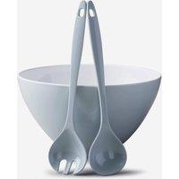 Zeal Melamine Salad Bowl & Servers Set in Duck Egg Blue