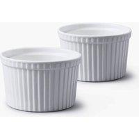 WM Bartleet & Sons Porcelain Deep Ramekin 10cm Set of 2 in White