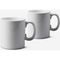 WM Bartleet & Sons Porcelain Original Mug 1 Pint Set of 2 in White