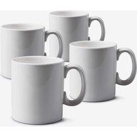WM Bartleet & Sons Porcelain Original Mug 1 Pint Set of 4 in White