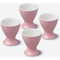WM Bartleet & Sons Porcelain Single Egg Cup Set of 4 in Pink