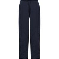 David Luke Microfibre Straight Leg Sports Joggers in Navy | Size: 24 inches