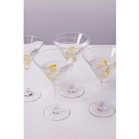 Mikasa Cheers Set of 4 Stemless Martini Glasses, 400ml, Gift Boxed in Clear
