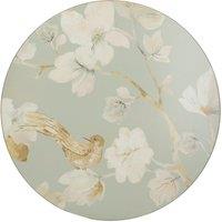 Creative Tops Duck Egg Floral Pack Of 4 Round Premium Placemats in Light Blue