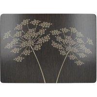 Creative Tops Silhouette Pack Of 4 Large Premium Placemats in Black