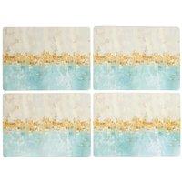Creative Tops Golden Reflections Pack Of 4 Large Premium Placemats