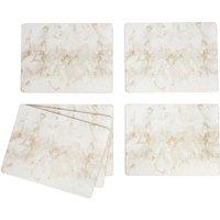 Creative Tops Grey Marble Pack Of 4 Premium Place Mats in Light Grey