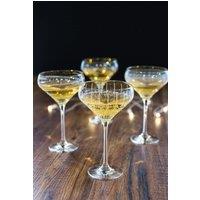 Mikasa Cheers Pack Of 4 Champagne Saucers in Clear