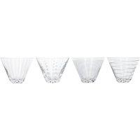Mikasa Cheers Set of 4 Stemless Martini Glasses, 400ml, Gift Boxed in Clear