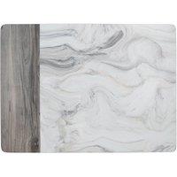 Creative Tops Set of 6 Grey Marble Cork Backed Rectangle Placemats 30x23cm | Size: 30x23 cm