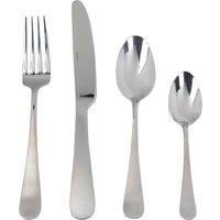 Mikasa Ciara' Cutlery Set, 16 Piece Satin Stainless Steel, Gift Boxed in Metallic Silver