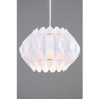 BHS Lighting Small Landon Easy Fit Light Shade in White | Size: 30 cm diameter x 21 cm high