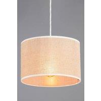 BHS Lighting Burlap Easy Fit Light Shade in Natural | Size: 30 cm diameter x 21 cm high