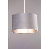 BHS Lighting Large Velvet Easy Fit Light Shade in Grey