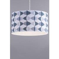 BHS Lighting Large Wave Easy Fit Light Shade in Grey
