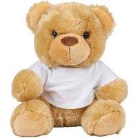 Mumbles Plush Teddy Bear In A T-Shirt in Brown | Size: Medium