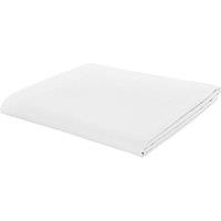 Catherine Lansfield Easy Iron Percale Flat Sheet in White | Size: King Flat