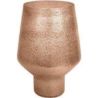 Ivyline Opulent Tall Curved Metallic Gold Vase H25Cm D16Cm | On trend design Made from pressed glass | Made in Europe