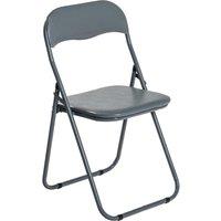 Harbour Housewares Padded Folding Chair in Grey