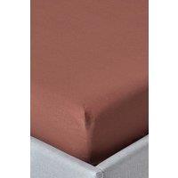 Homescapes Egyptian Cotton Fitted Sheet 12 inch 200 Thread Count in Chocolate | Size: Single Fitted