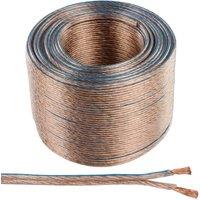 Loops 25m Quality Speaker Cable 4.0mm 11 AWG Wire Reel Drum Amp HiFi Loud CCA Strands