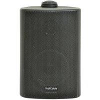 Loops 3" 60W Black Outdoor Rated Speaker Wall Weatherproof Background 8Ohm & 100V
