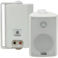 Loops QUALITY 3" 60W White Background HiFi Speaker *100V & 8ohm* Wall Mount Bookshelf
