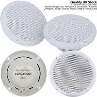 Loops Bathroom Bluetooth Ceiling Speaker Kit Wireless Amp & 2x 80W Moisture Resistant