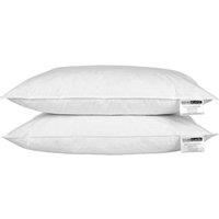 Homescapes White Duck Feather Pillow Pair