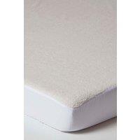 Homescapes Deep Fitted Fleece Underblanket in White | Size: Small Double