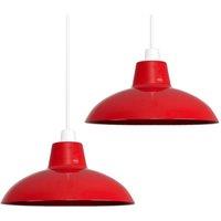 ValueLights Red Ceiling Pendant Shade