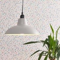 ValueLights Civic Pair of Grey Ceiling Pendant Shade