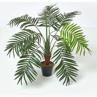 Homescapes Green Mini Palm Tree Artificial Plant with Pot, 70 cm