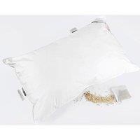 Homescapes Super Microfibre Camomile Pillow with Dried Camomile Insert in White