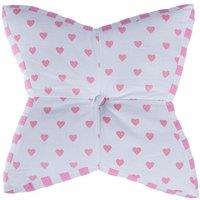 Homescapes Pink Hearts Star Floor Cushion