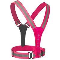 Charles William Safety Hi Viz Reflective Flashing Belt for Cycling Walking Running or Jogging in Pink