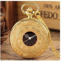 Charles William Pocket Watch for Wedding Quartz Battery with Clear Display in Gold
