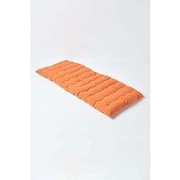 Homescapes Garden Bench Cushion Luxury 3 Seater Cotton Indoor Outdoor Pad, 143 x 48cm in Burnt Orange | Size: 143 x 48 cm