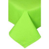 Homescapes Plain Cotton Tablecloth, 137cm x 228cm in Lime | Size: 137 cm x 228 cm