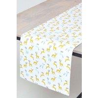 Homescapes Majestic Stag Grey Christmas Table Runner 35 x 250 cm