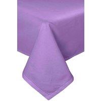 Homescapes Plain Cotton Tablecloth, 178cm x 300cm in Purple | Size: 178 cm x 300 cm