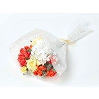 Homescapes Poppy & Rose Orange & Yellow Artificial Bouquet